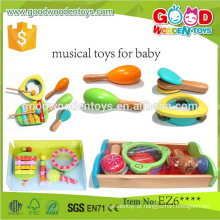 EN71 / ASTM venda quente colorfull brinquedos musicais educacionais de madeira para bebê